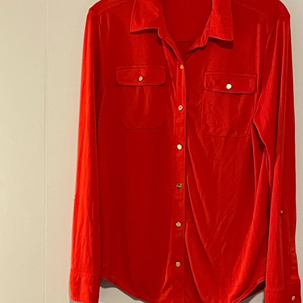 Red Ralph Lauren Blouse Item # 11293 - Picture 2 of 3